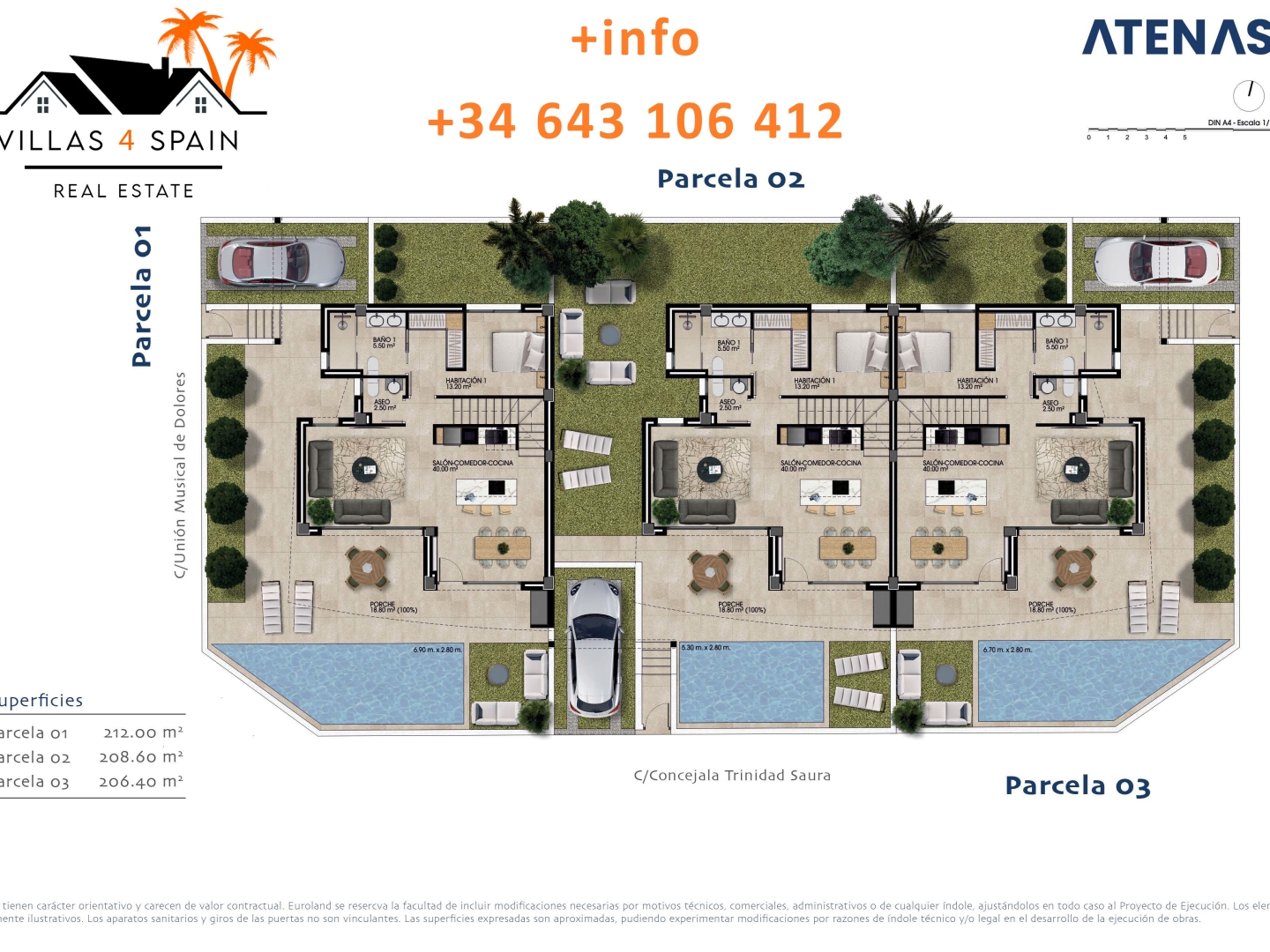 3 Bedroom 3 Bathroom New Build Villa in Dolores