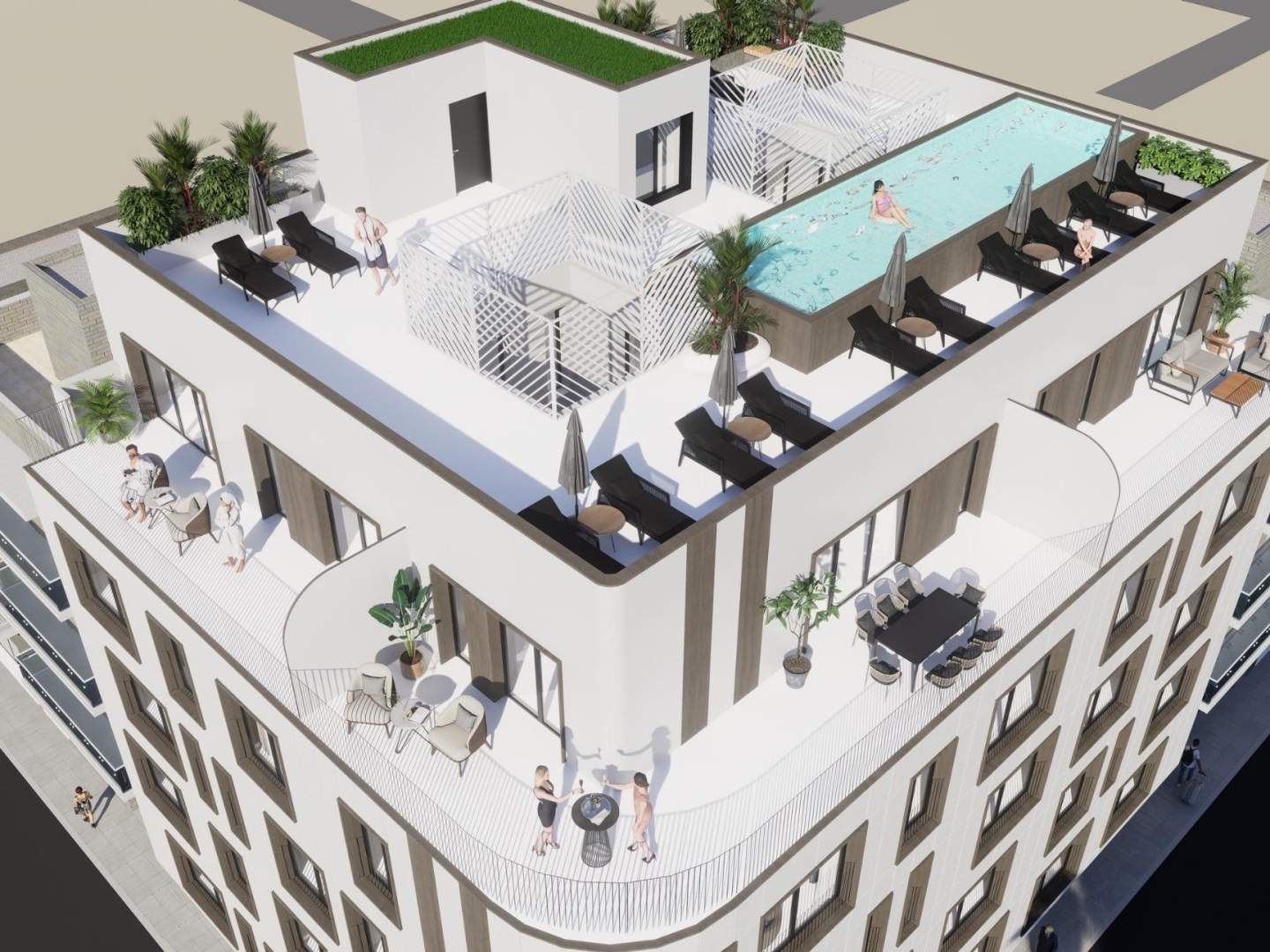 2 Bedroom 1 Bathroom penthouse in Torrevieja