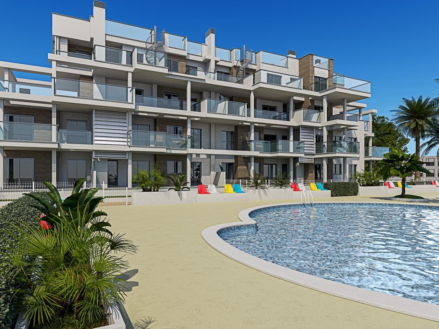 2 Bedroom 2 Bathroom Ground floor apartment in Denia