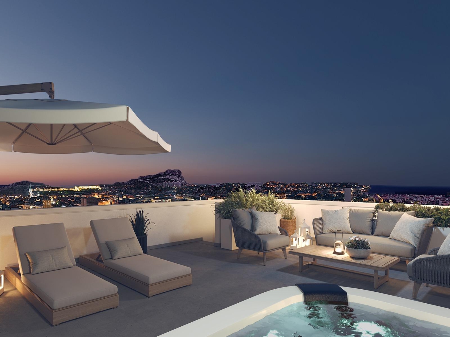 3 Bedroom 2 Bathroom penthouse in Alicante