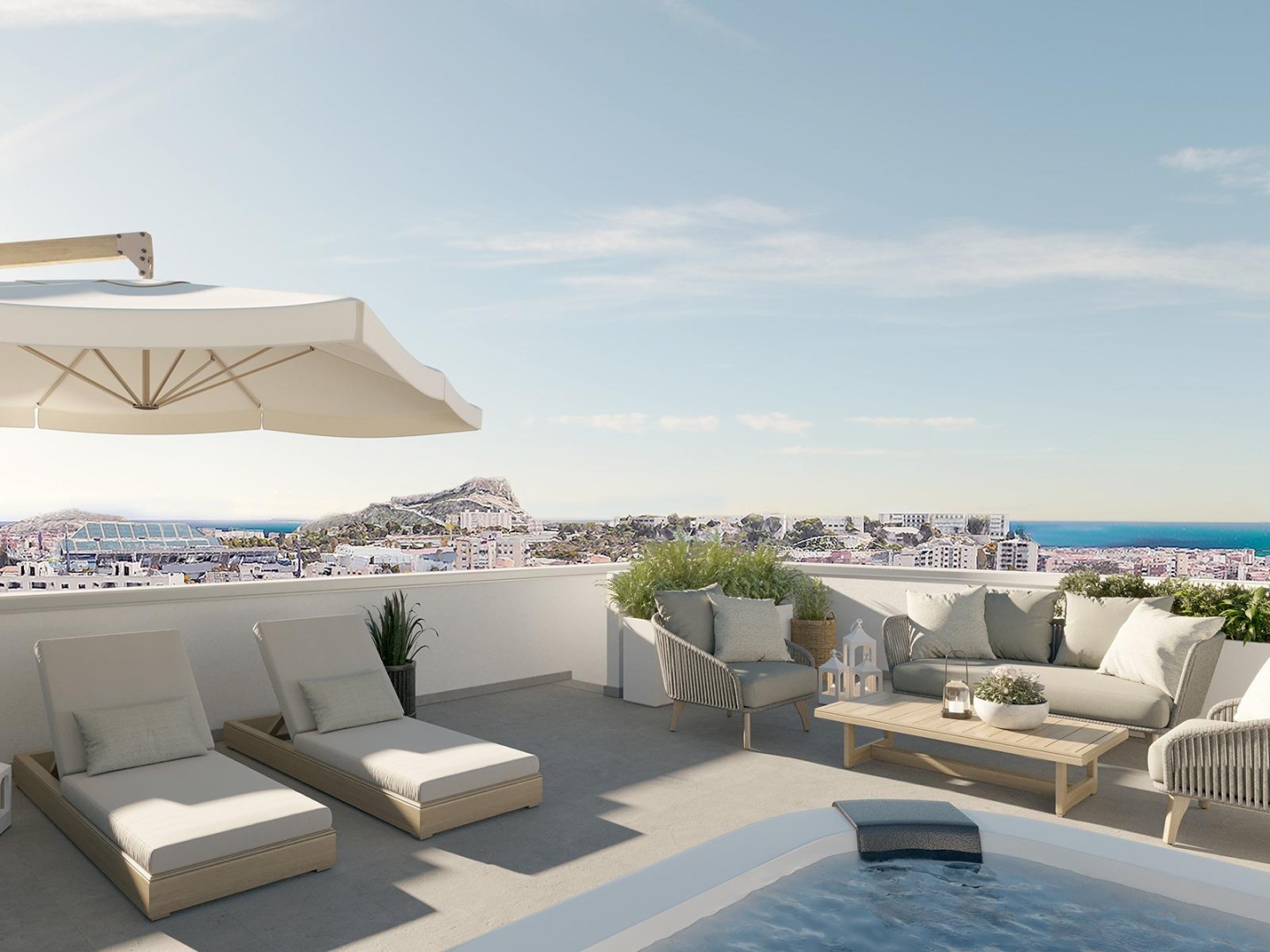 2 Bedroom 2 Bathroom penthouse in Alicante