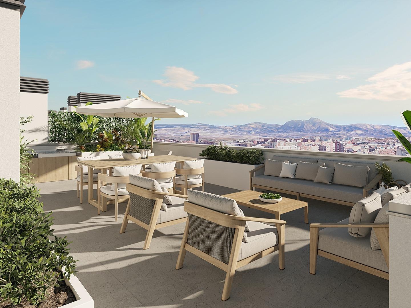 3 Bedroom 2 Bathroom penthouse in Alicante