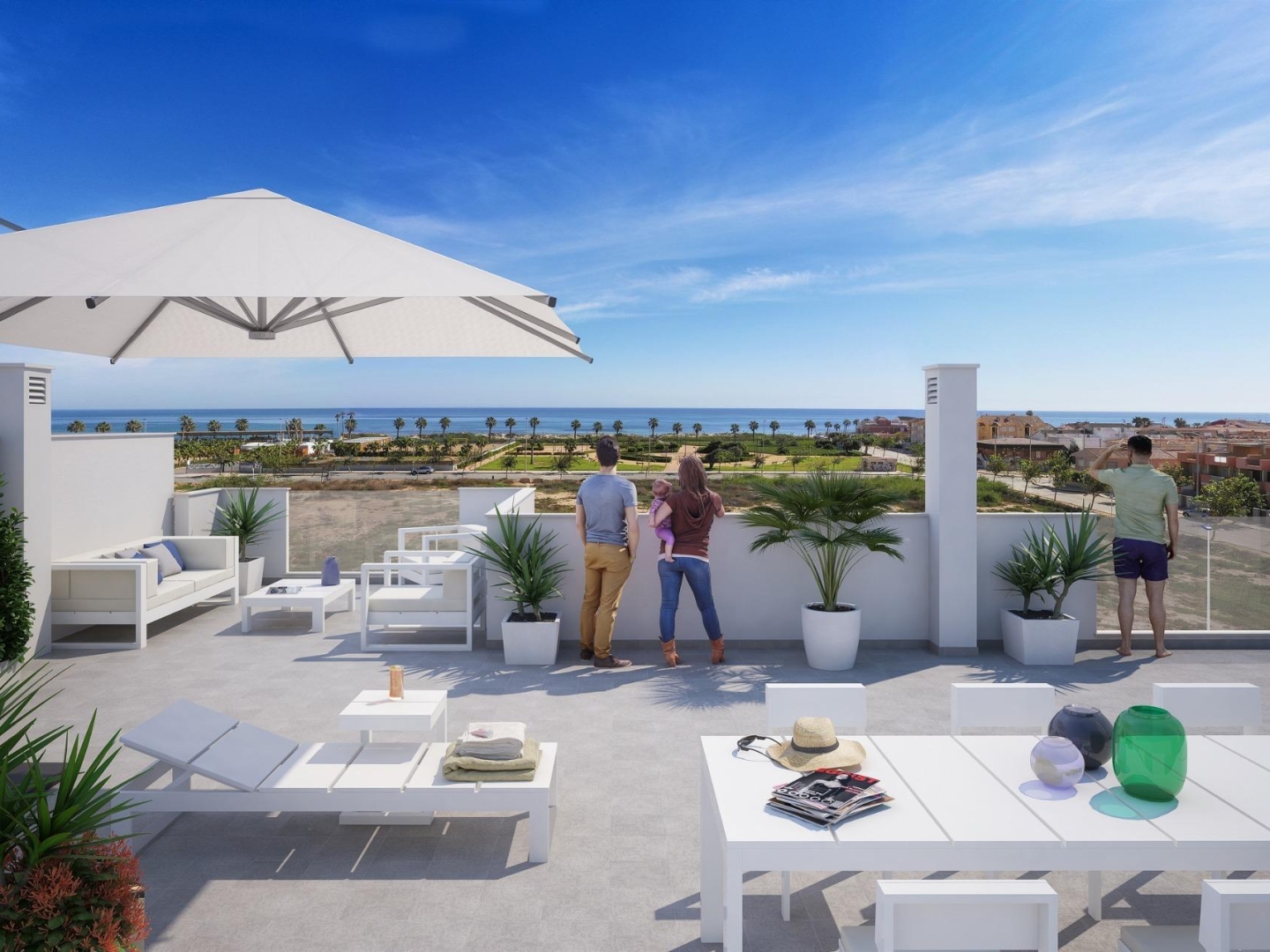 2 Bedroom 2 Bathroom Top Floor Bungalow in Pilar de La Horadada