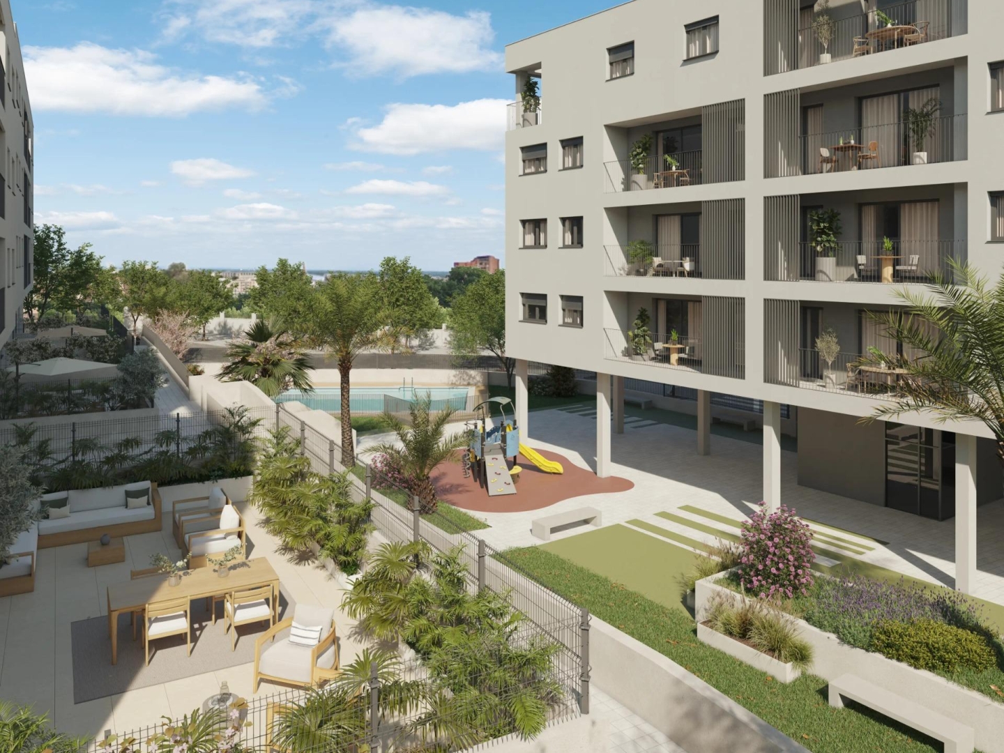 2 Bedroom 2 Bathroom Ground floor apartment in Alicante