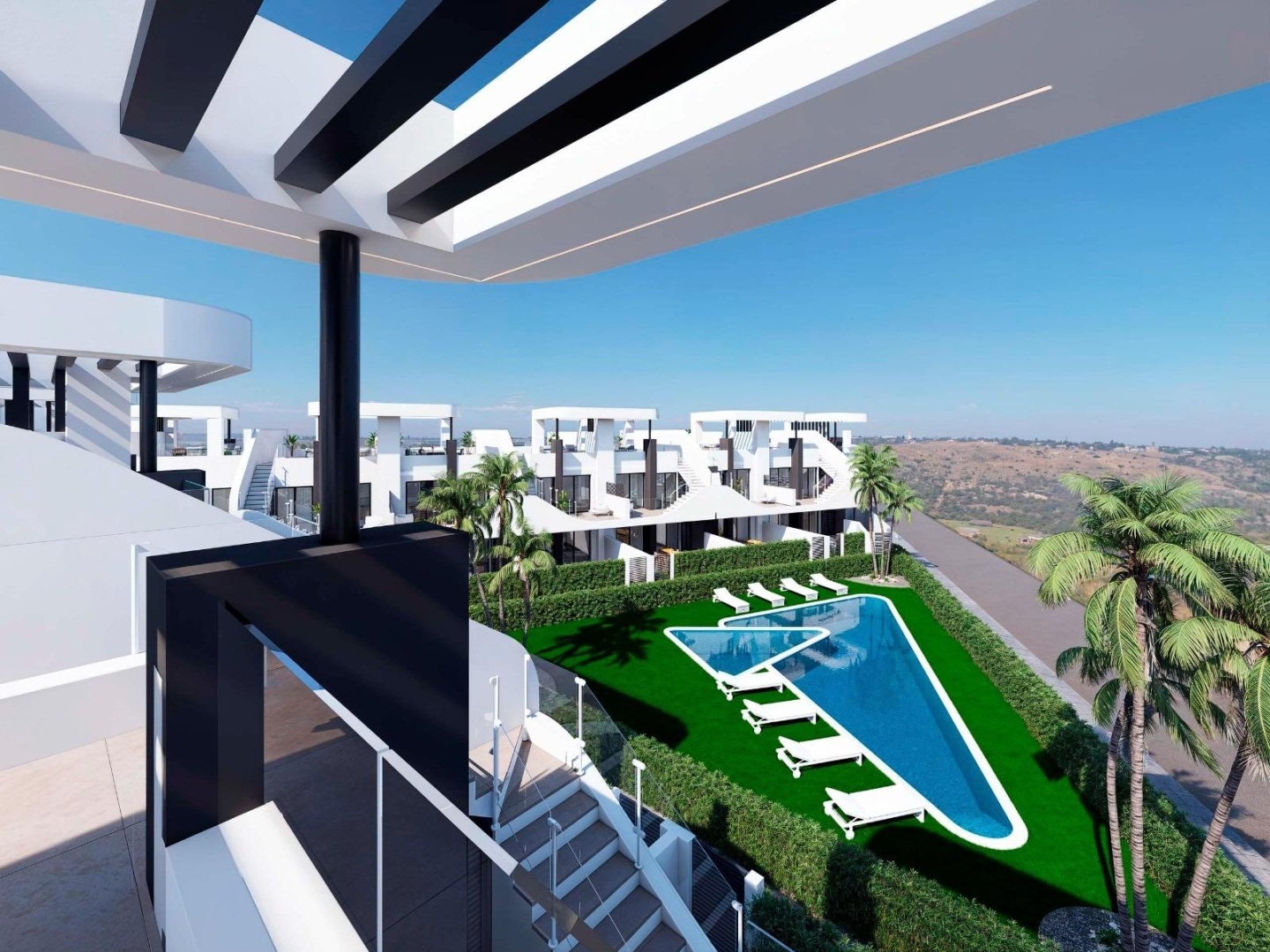 3 Bedroom 2 Bathroom Top Floor Bungalow in San Fulgencio