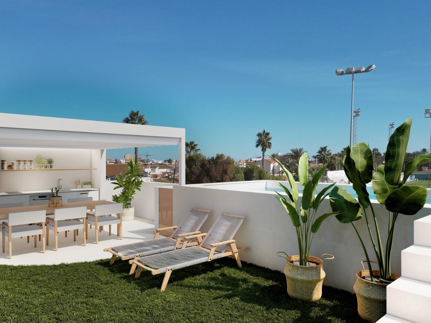 2 Bedroom 2 Bathroom Top Floor Bungalow in San Pedro del Pinatar