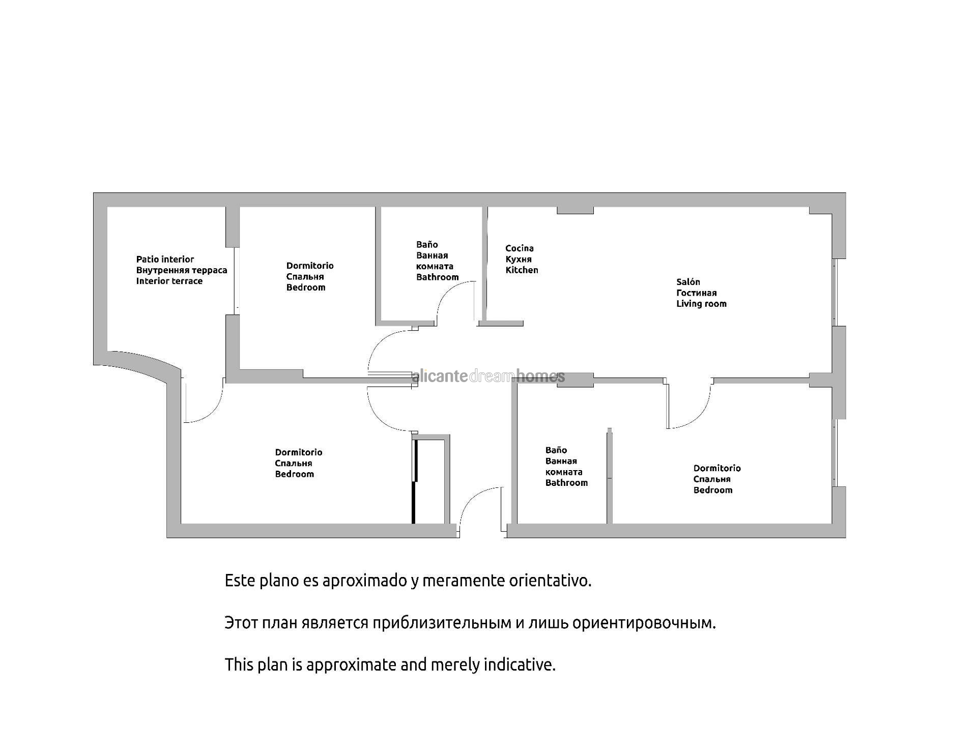 Resale - 3 Bedroom 2 Bathroom Apartment in Torrevieja -  - Alicante