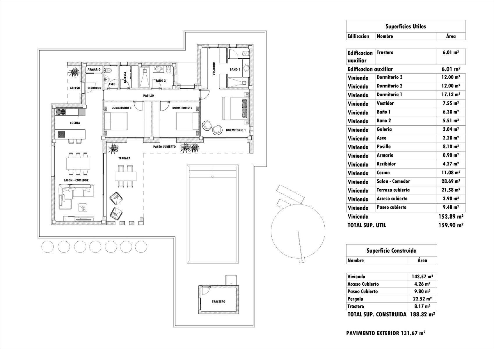 Resale - 3 Bedroom 3 Bathroom Villa in Aspe -  - Alicante