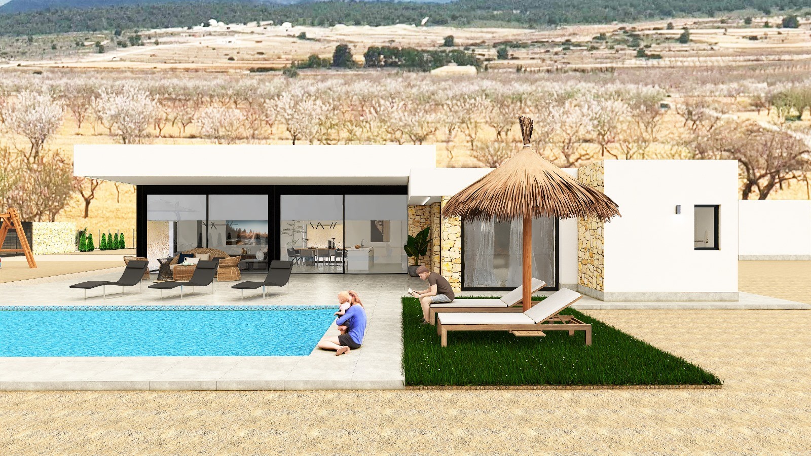 Resale - 3 Bedroom 2 Bathroom Villa in Pinoso -  - Alicante