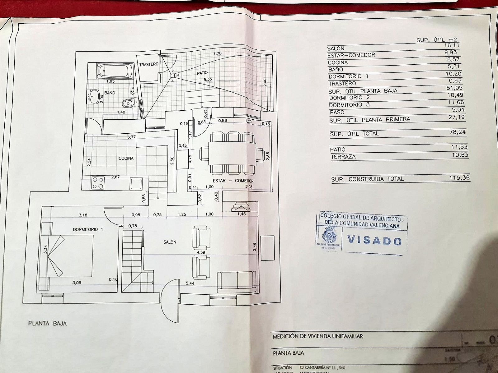 Resale - 3 Bedroom 1 Bathroom Townhouse in Sax -  - Alicante
