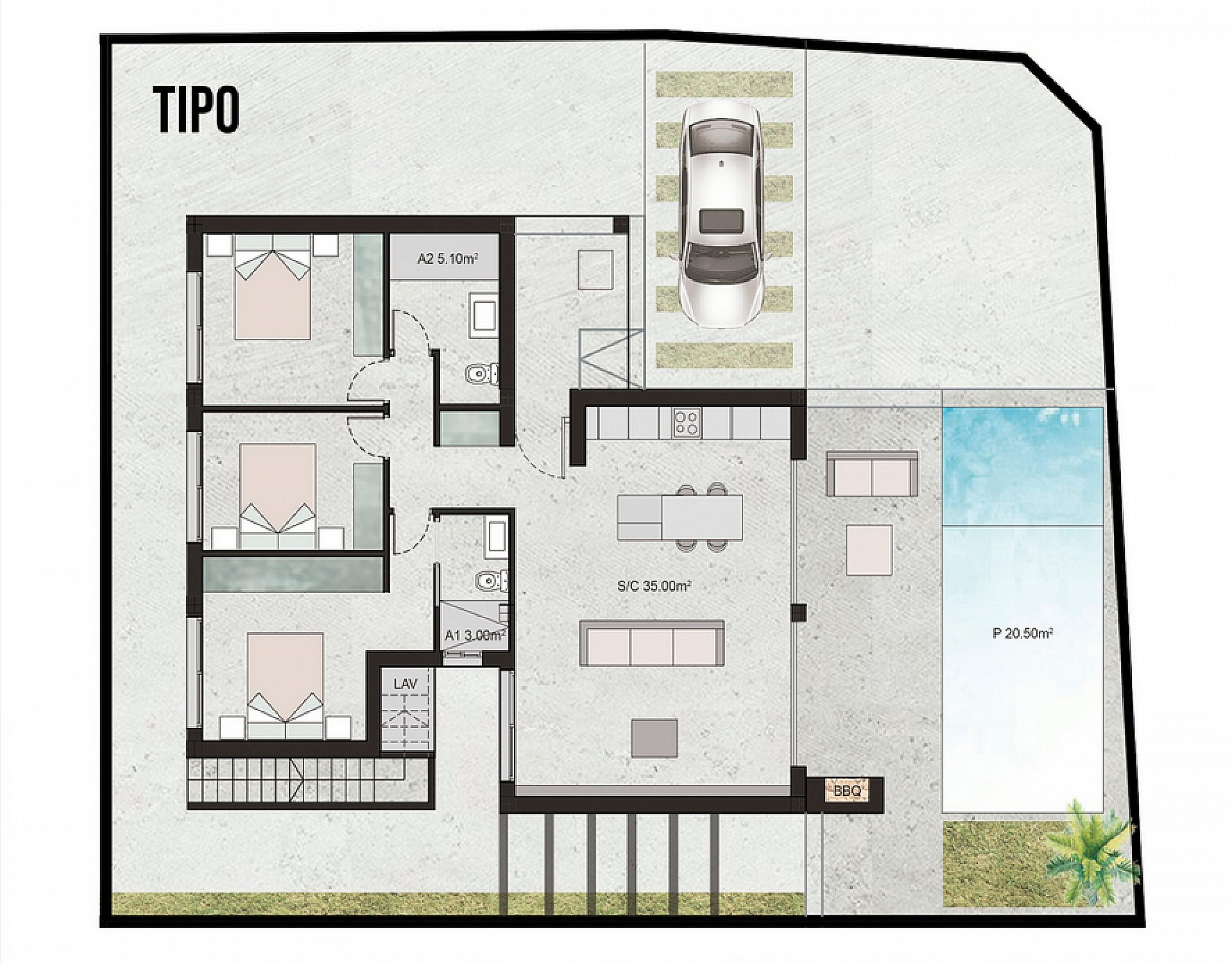 Resale - 3 Bedroom 2 Bathroom Villa in San Pedro del Pinatar -  - Murcia