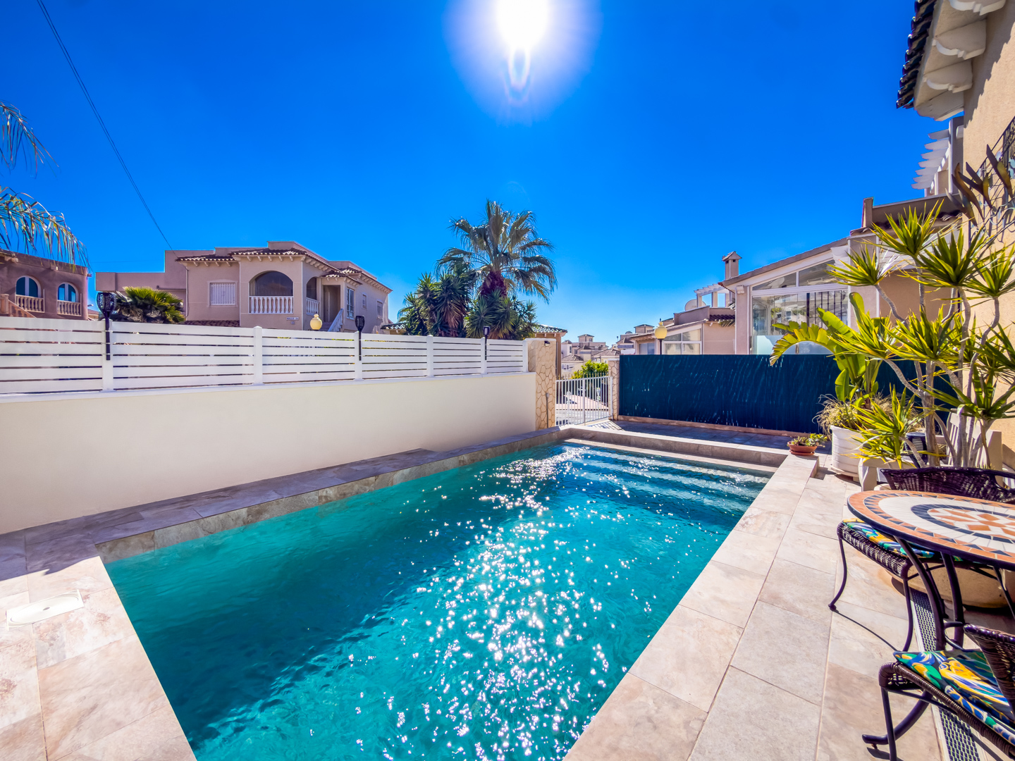 3 Bed 3 bath Villa with Private Pool and Parking + Hot tub and Guest apartment in El Galan, Villamartin